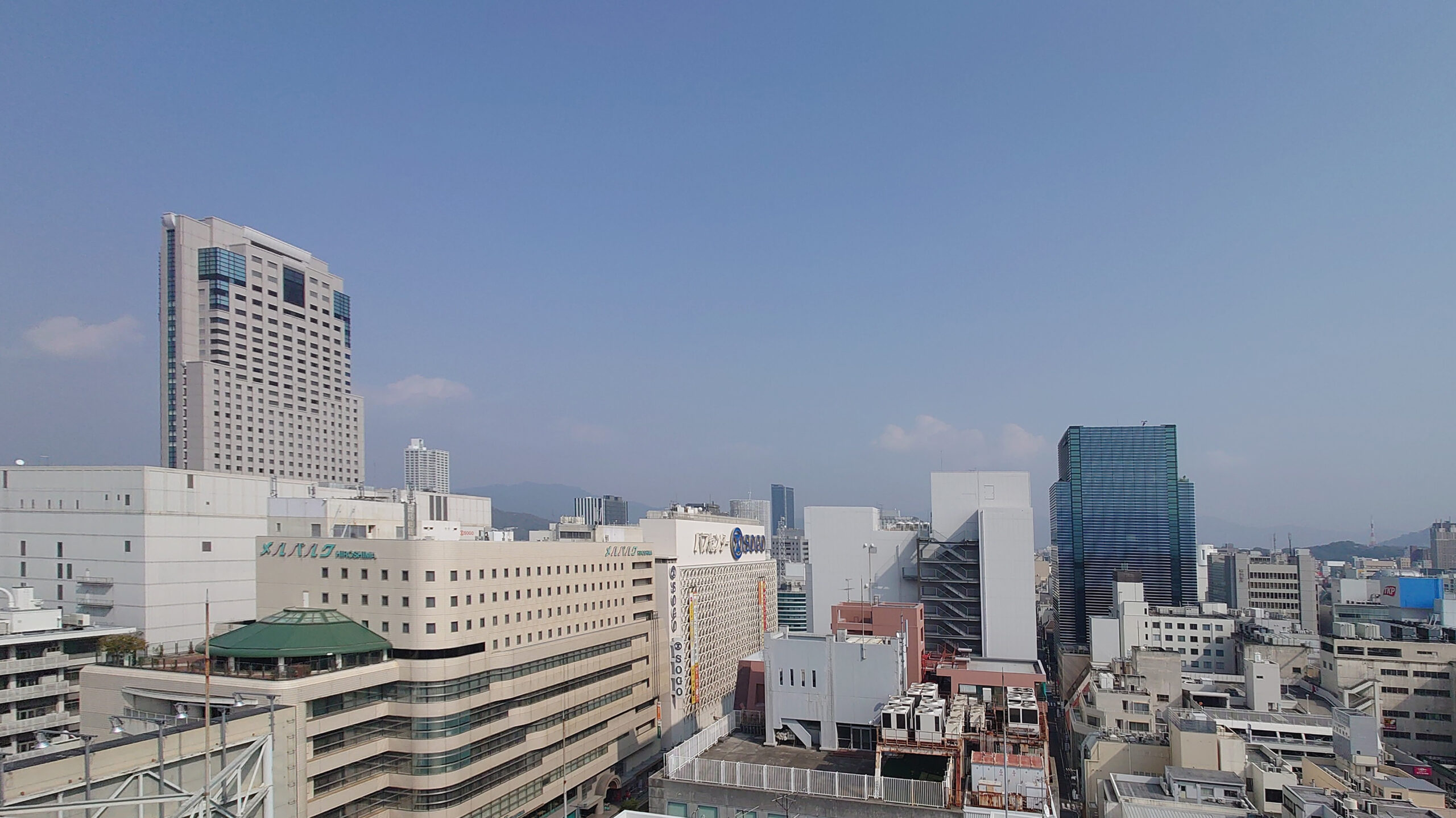 広島の「おりづるタワー」からの眺望